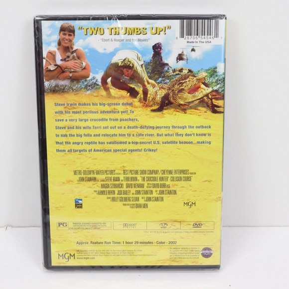 The Crocodile Hunter: Collision Course Steve Irwin Terri Irwin (DVD, 2002) Croc - Picture 2 of 2